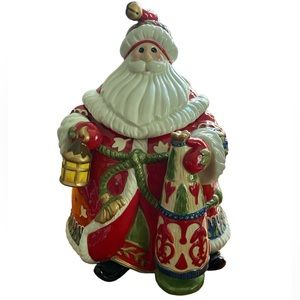 Fits and Floyd Classics New Haven Holiday Santa Christmas Cookie Jar 2007